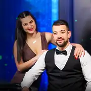 Turkiskt roulettebord med livedealer